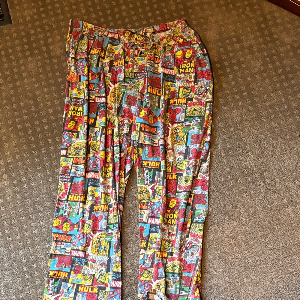 Marvel  Comic Print Pants